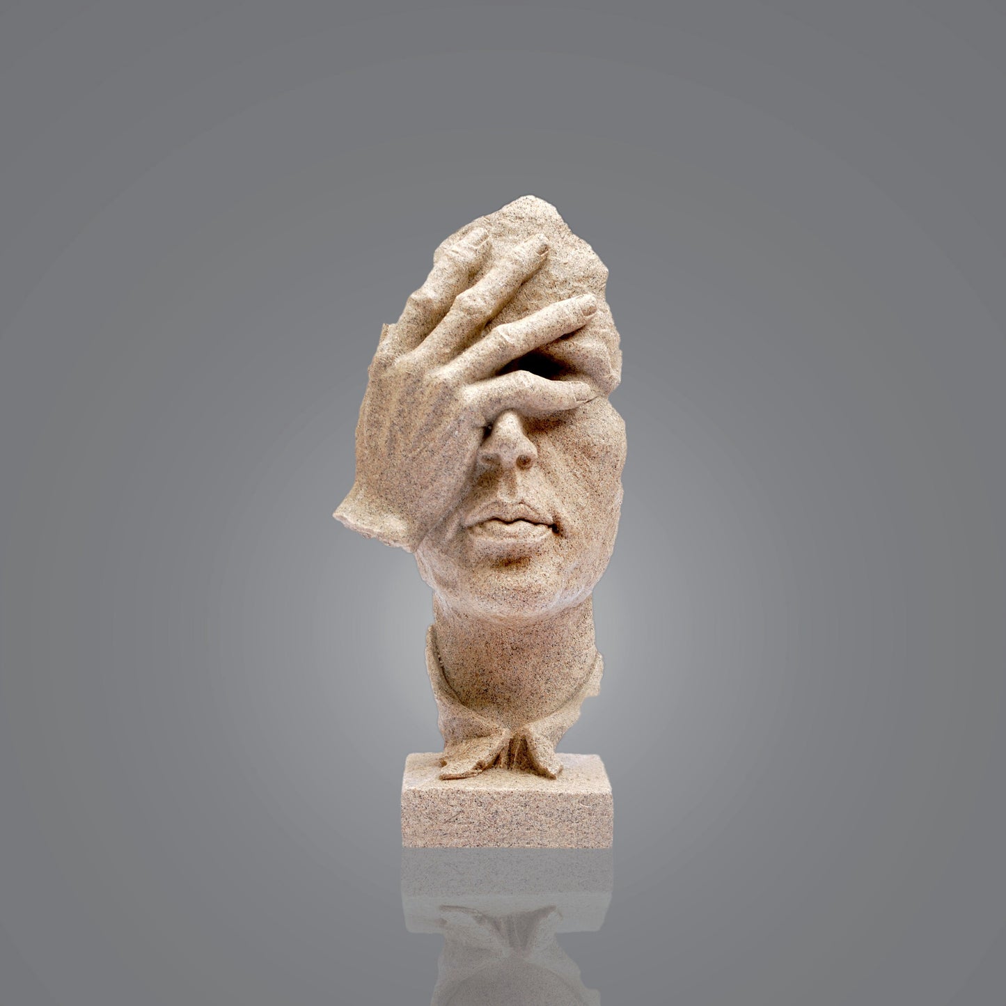 Let Down Face Sculpture