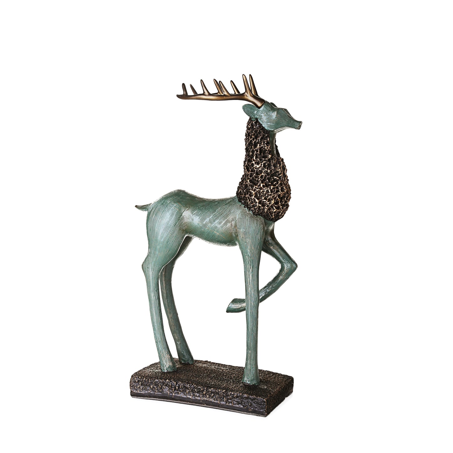 Green Deer Ornaments (Set of 2)