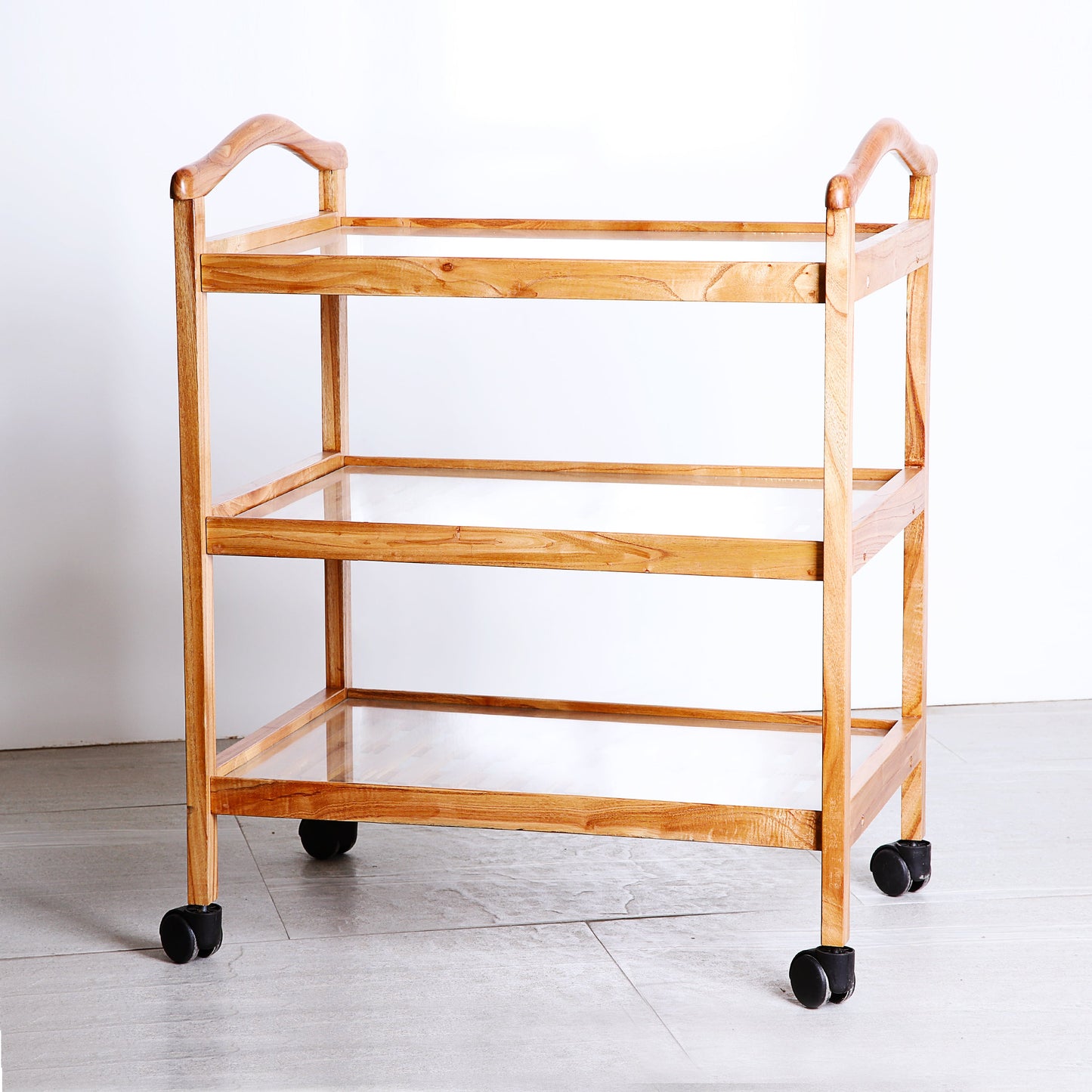 Lite Wooden Bars Serving Trolley