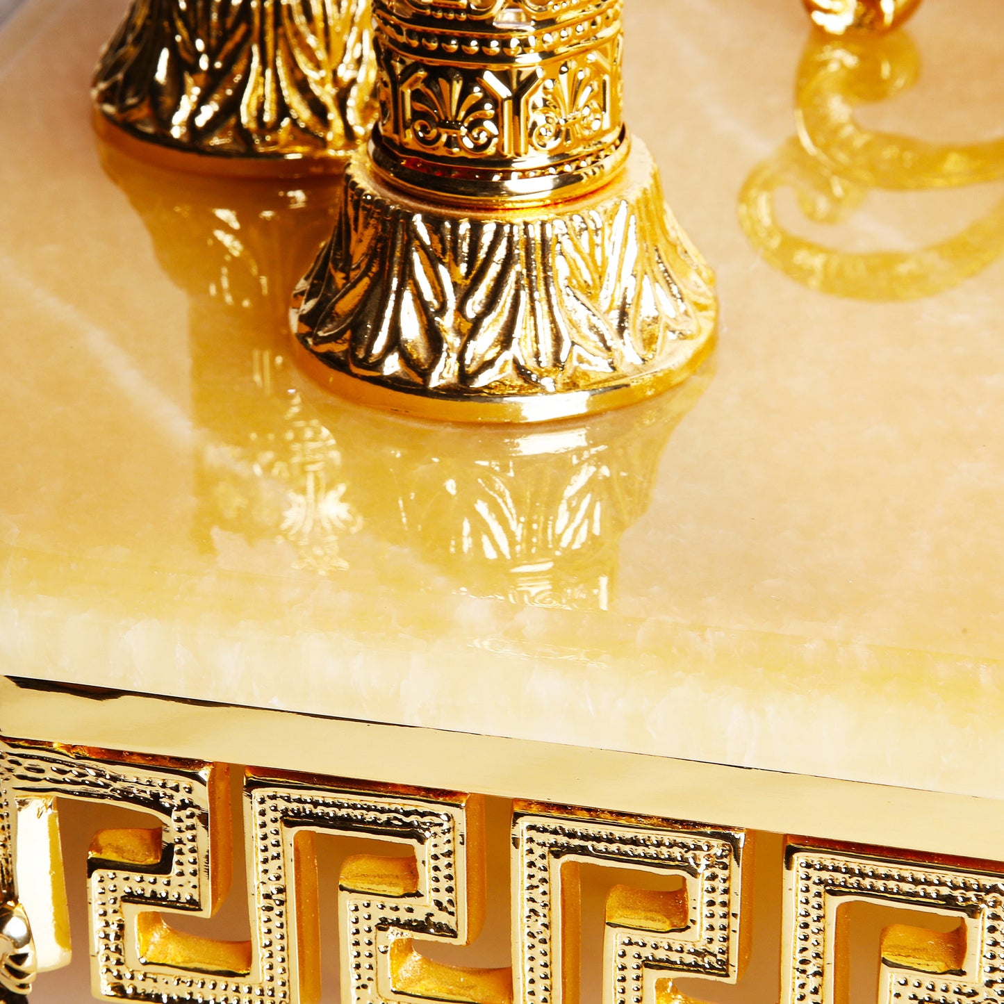 1850's Louis Brass & Marble Mantel Clock