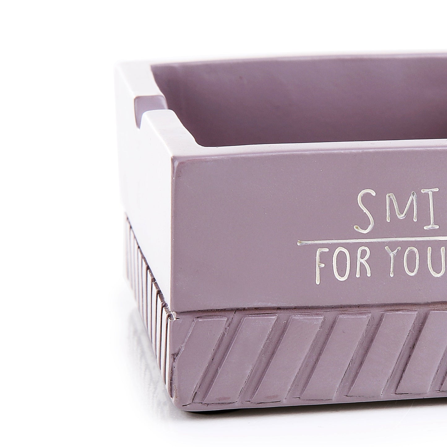 Gray Square Resin Ash Tray