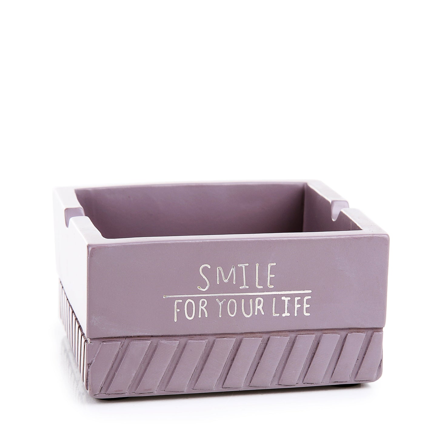 Gray Square Resin Ash Tray