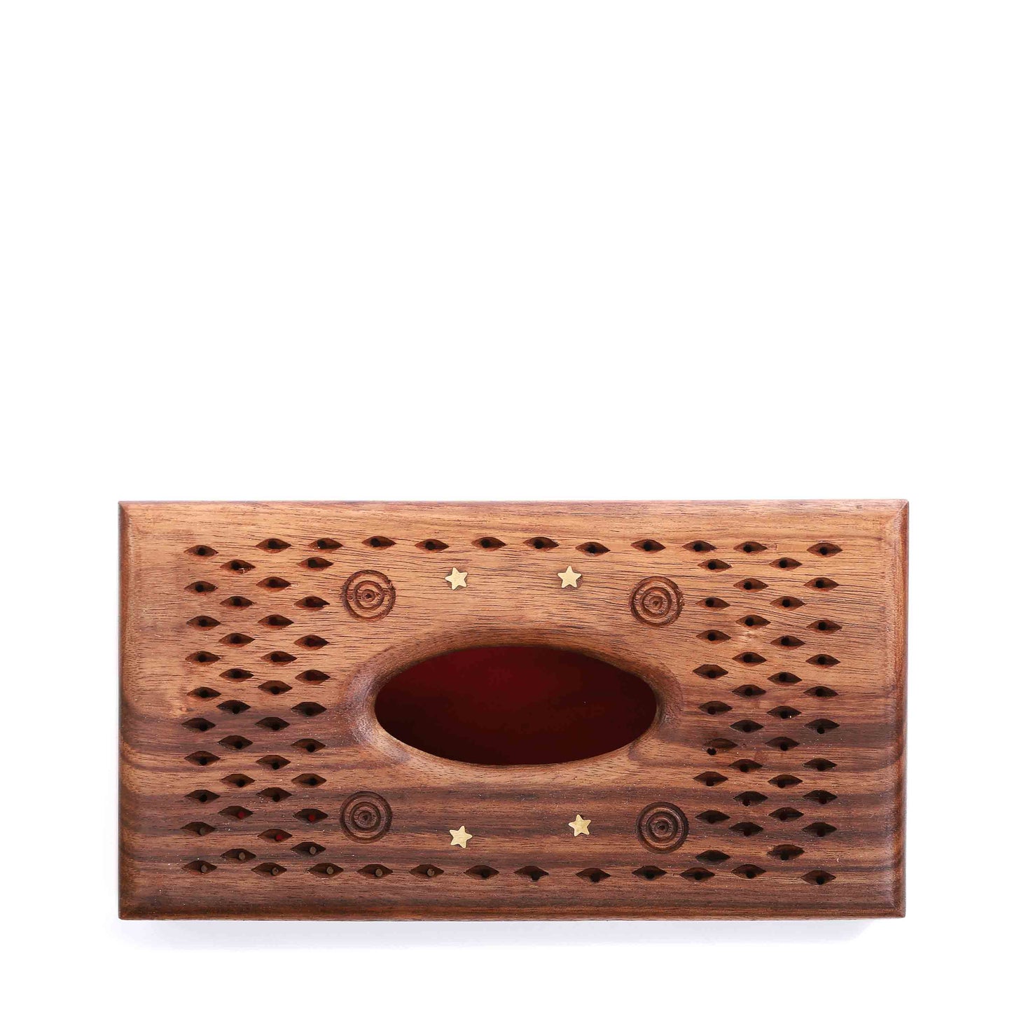Wooden Carved Tissue Box