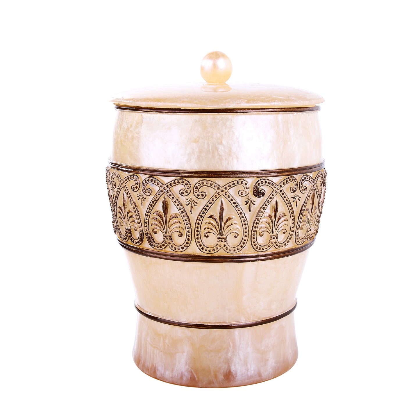 Shiny Embroidered Resin Bath Accessory