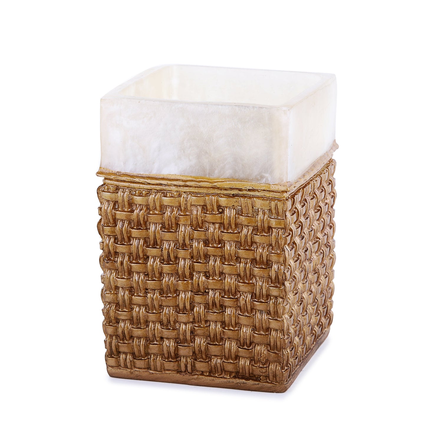 Golden Straps Embroidered Resin Bath Accessory