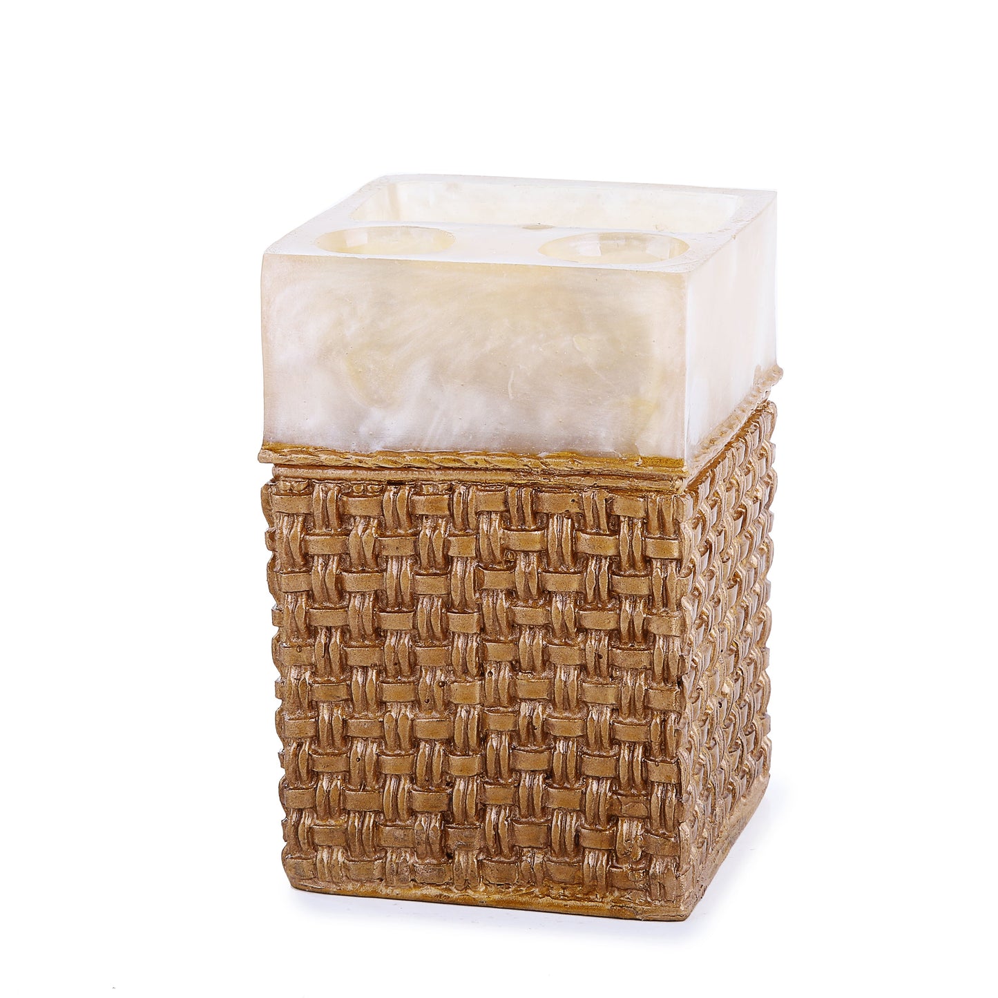 Golden Straps Embroidered Resin Bath Accessory