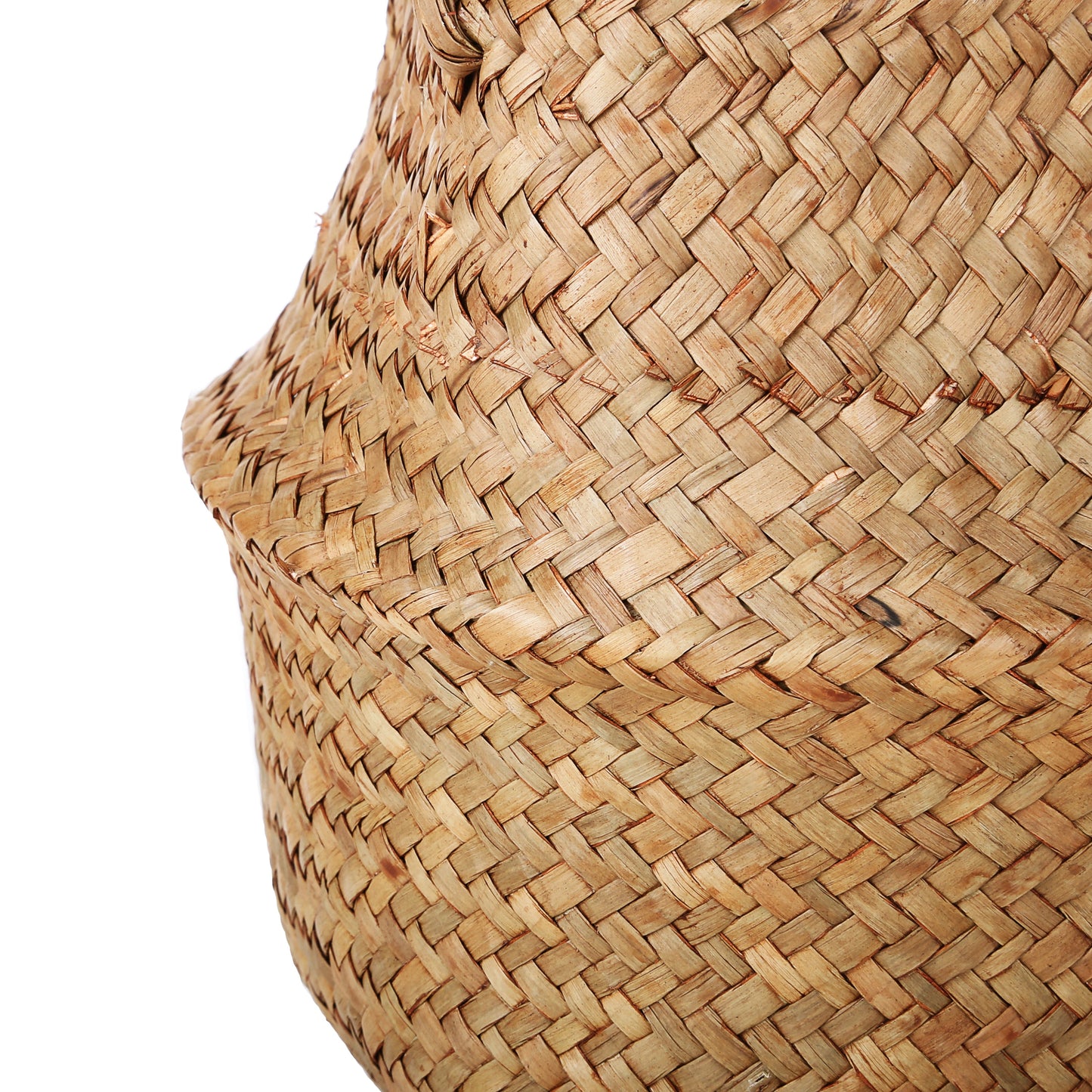 Fold-able Bohemian Sea Grass Basket