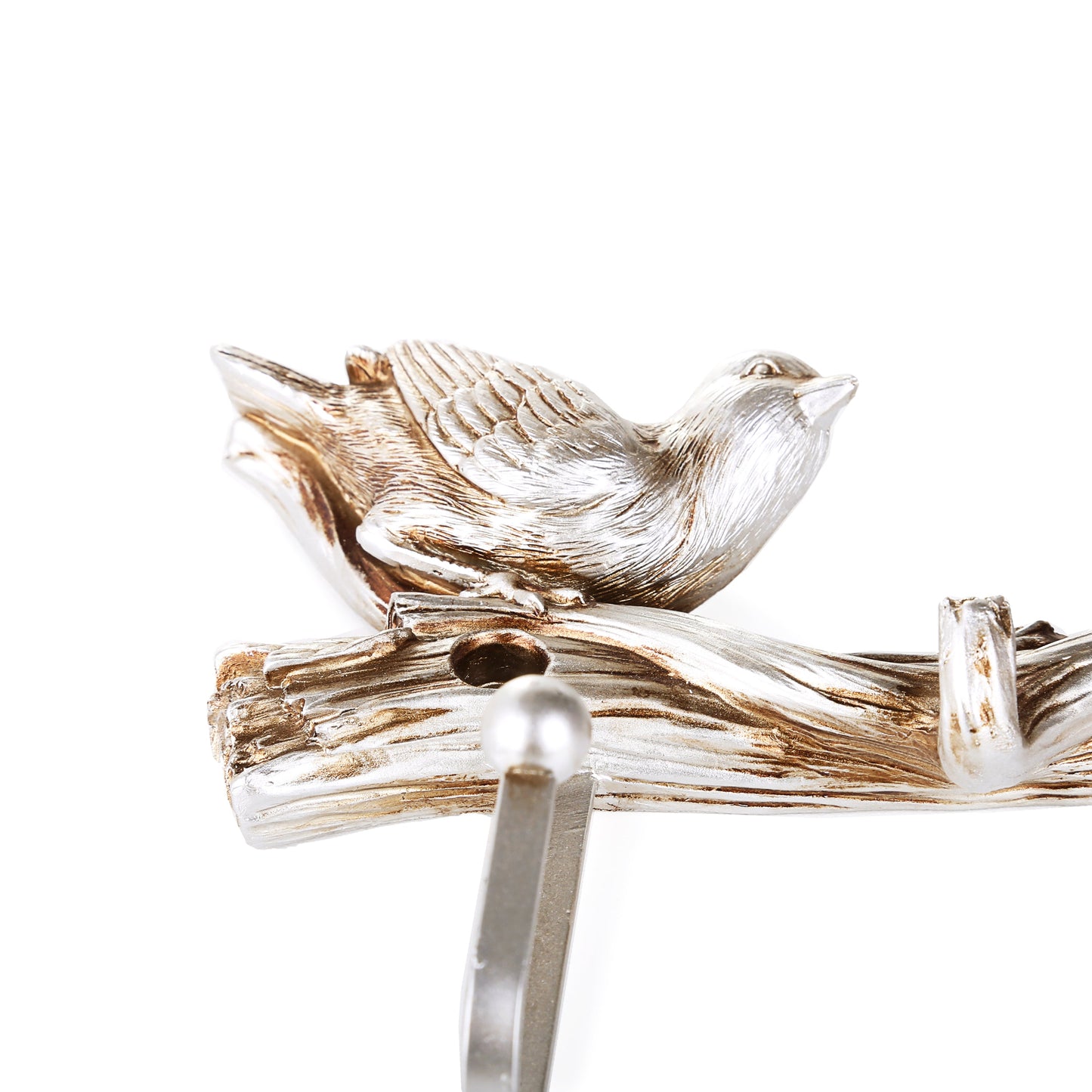 Sparrow Design Wall Key Holder (Silver)