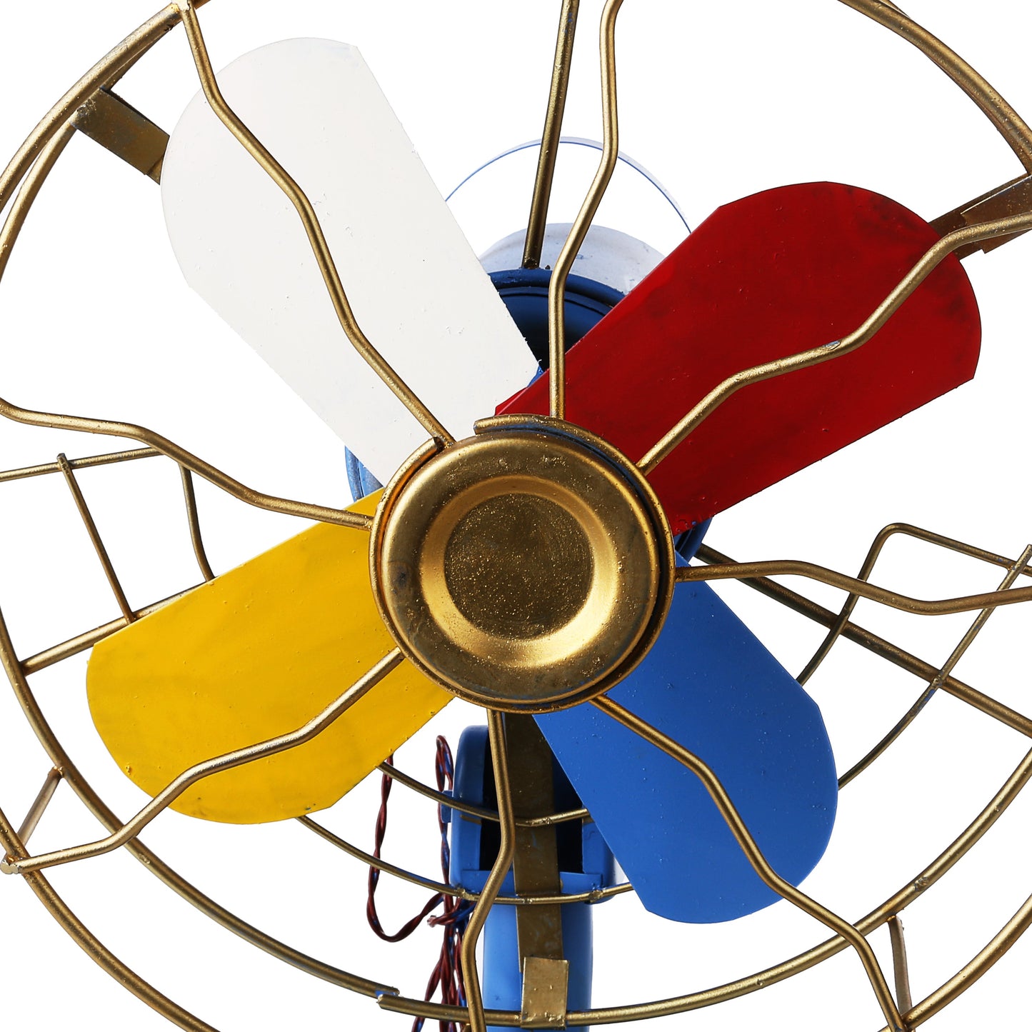 Retro Colorful Pedestal Fan Model