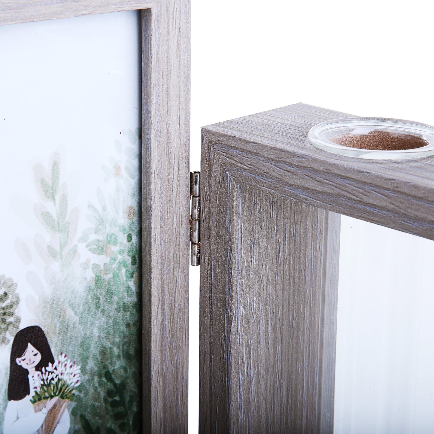 Fold-able Photo Frame with Flower Flask
