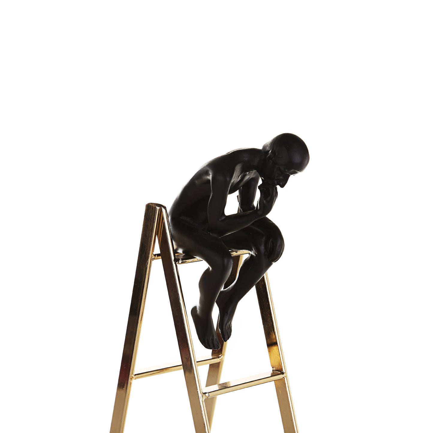 thinking man on Ladder Ornament