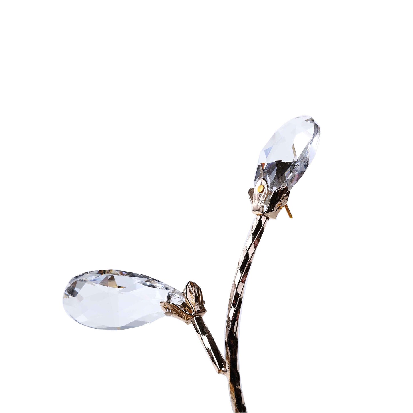 Single Thread of Crystal Candle Holder