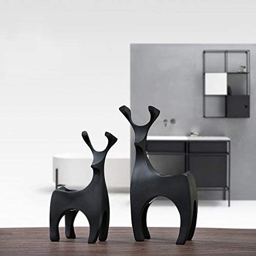 Modern Deer Design Nordic Style Statue (Set Of 2)