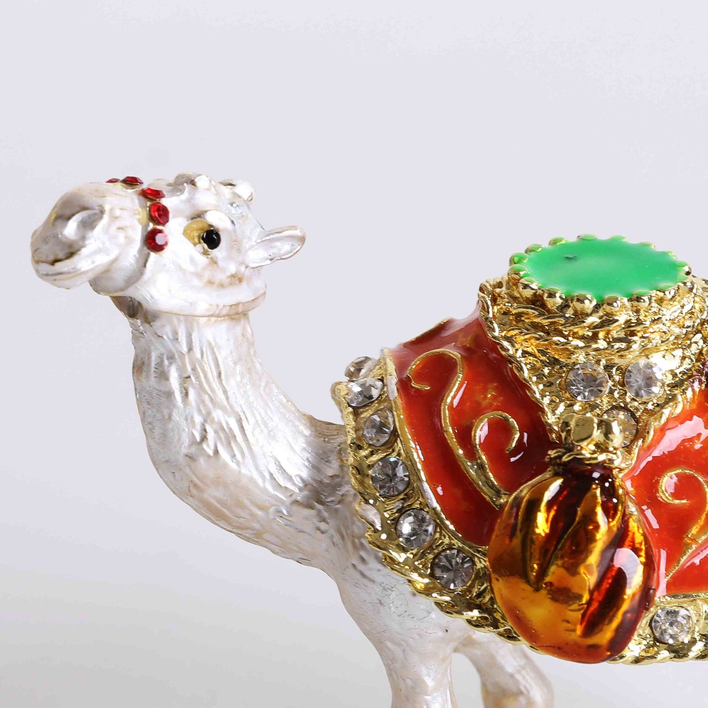 White Decorative Camel Jewelry Box