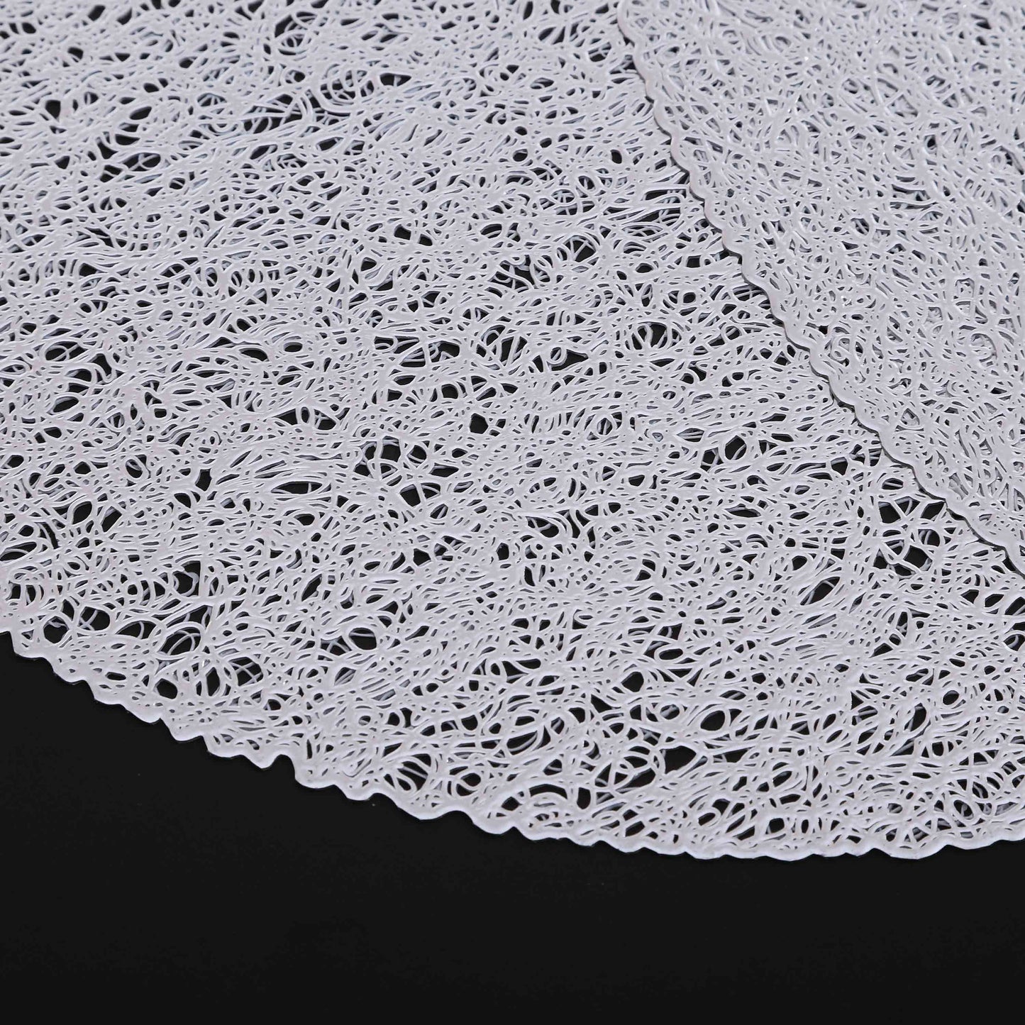 Silver tangled round place mat (set of 2)