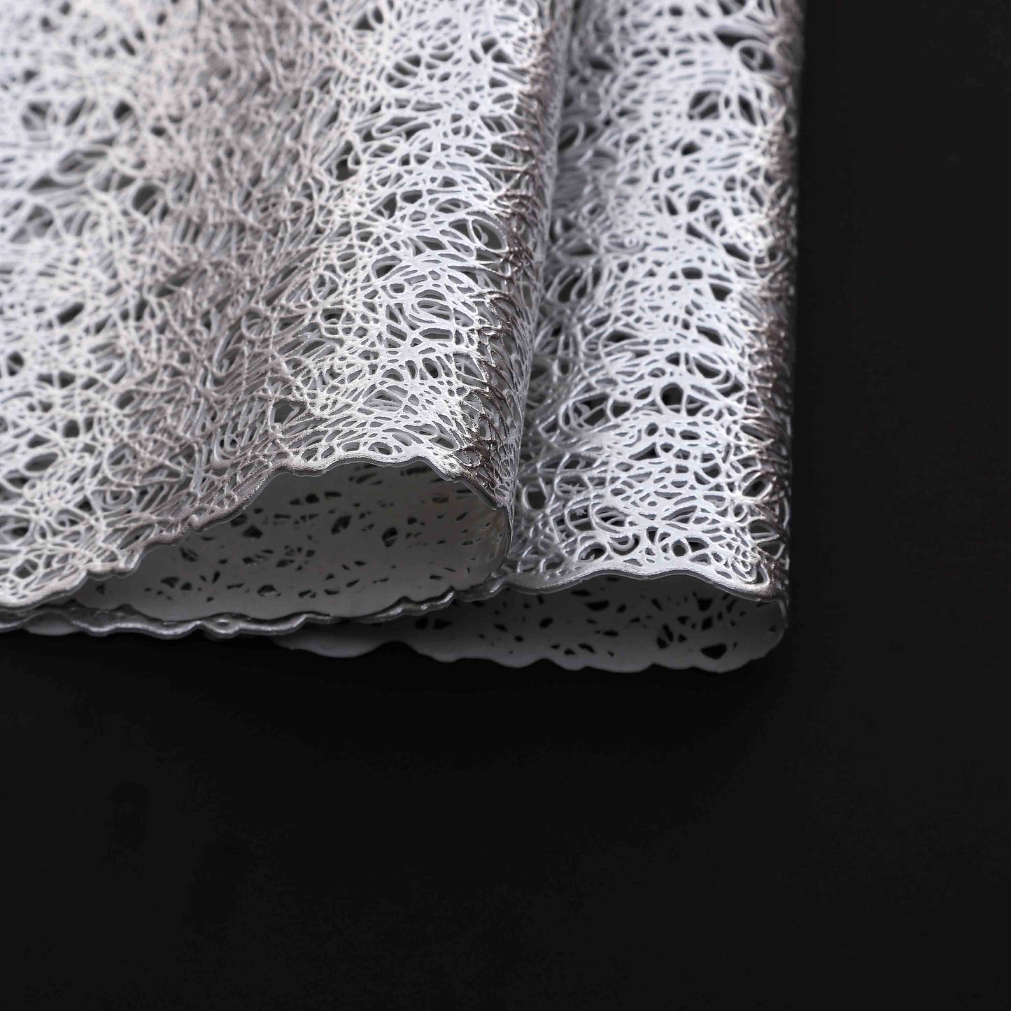Silver tangled rectangle Table Place-mats (set of 2)