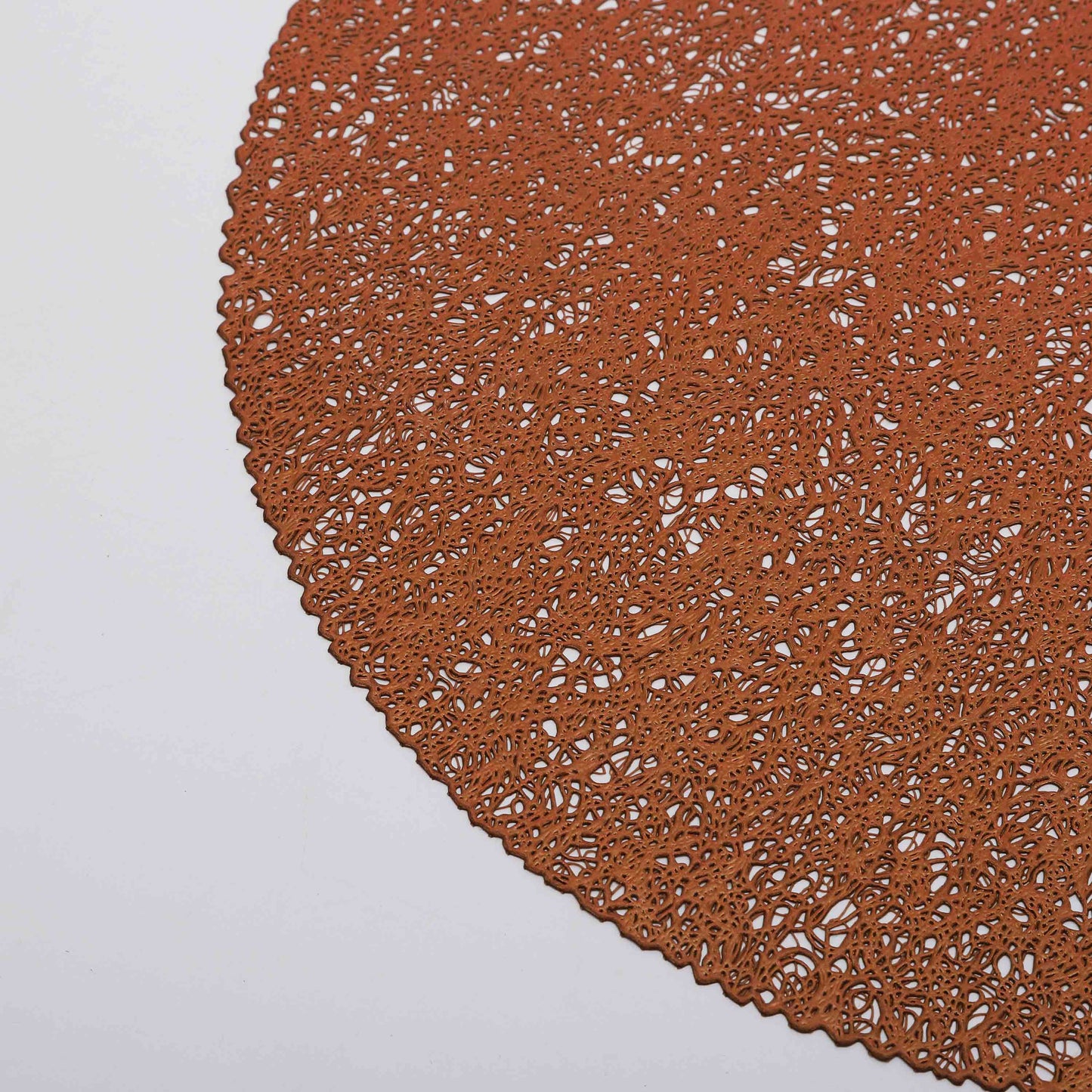 Copper tangled round place mat (set of 2)
