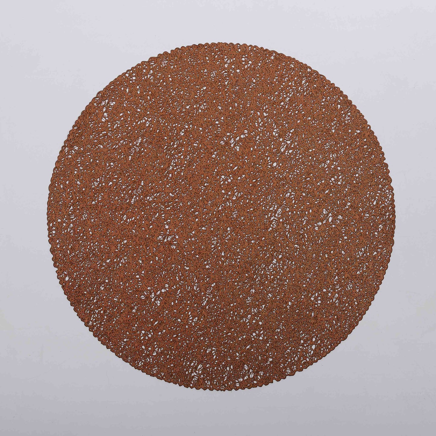 Copper tangled round place mat (set of 2)