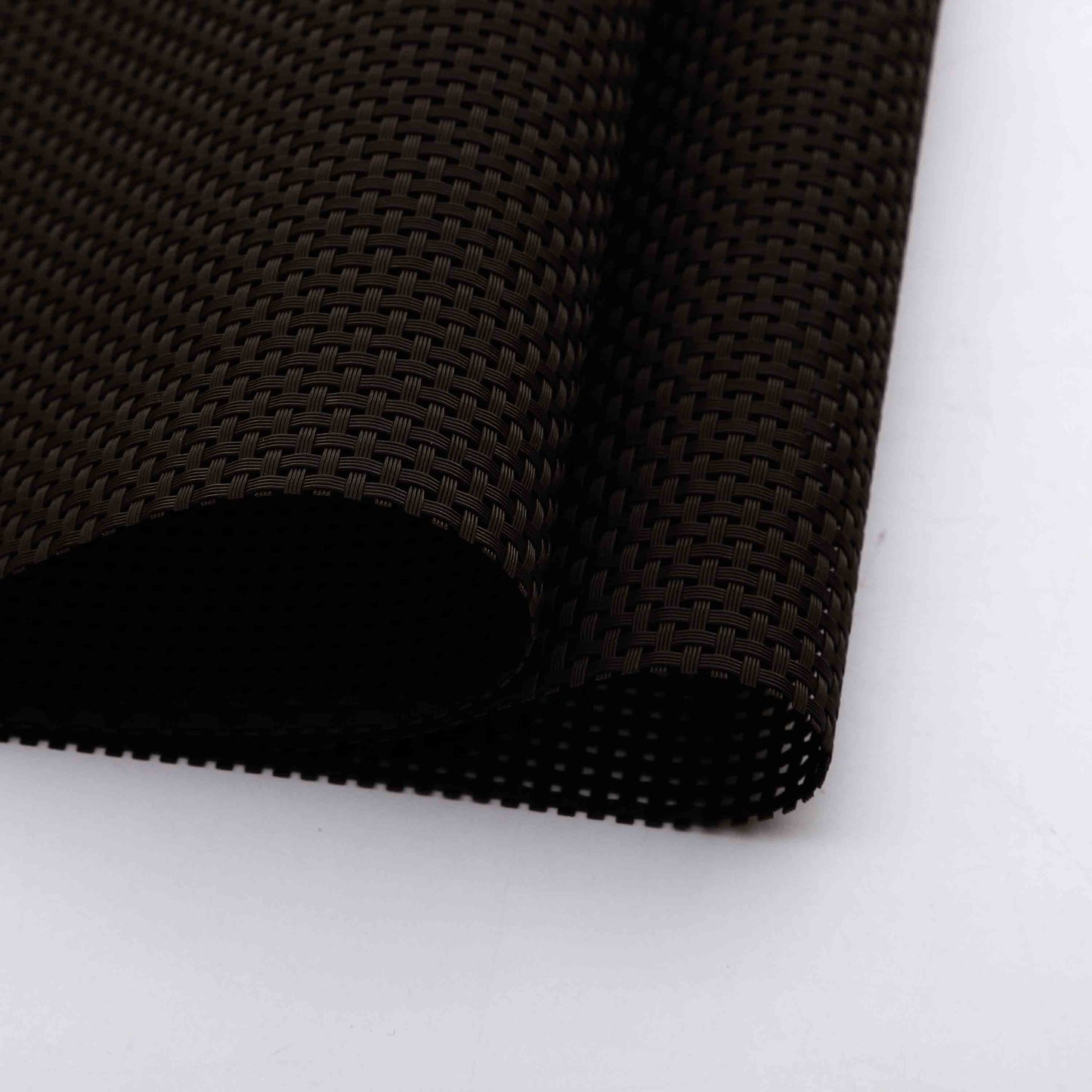 Dark grey braided rectangle Table Place-mats (set of 2)