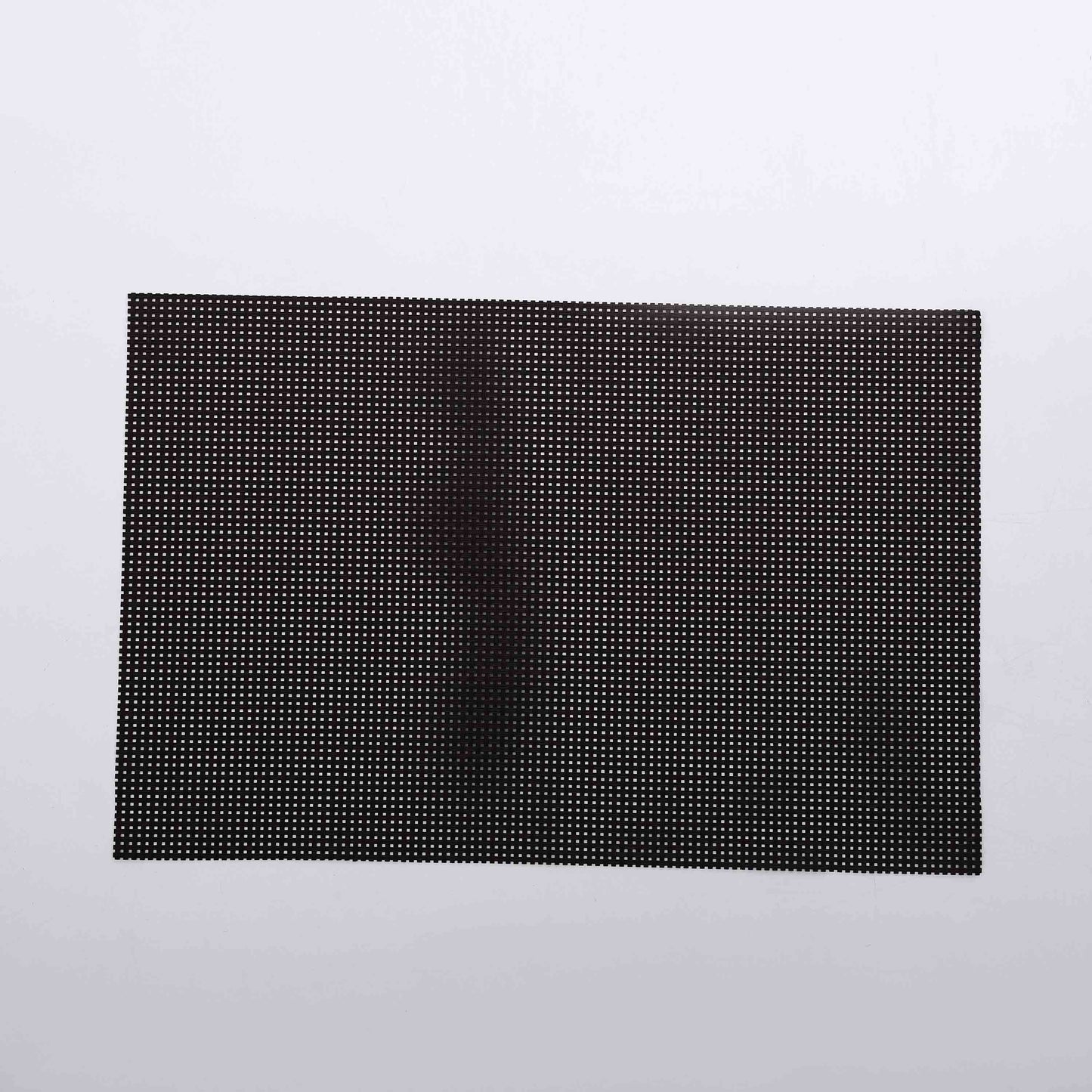 Dark grey braided rectangle Table Place-mats (set of 2)