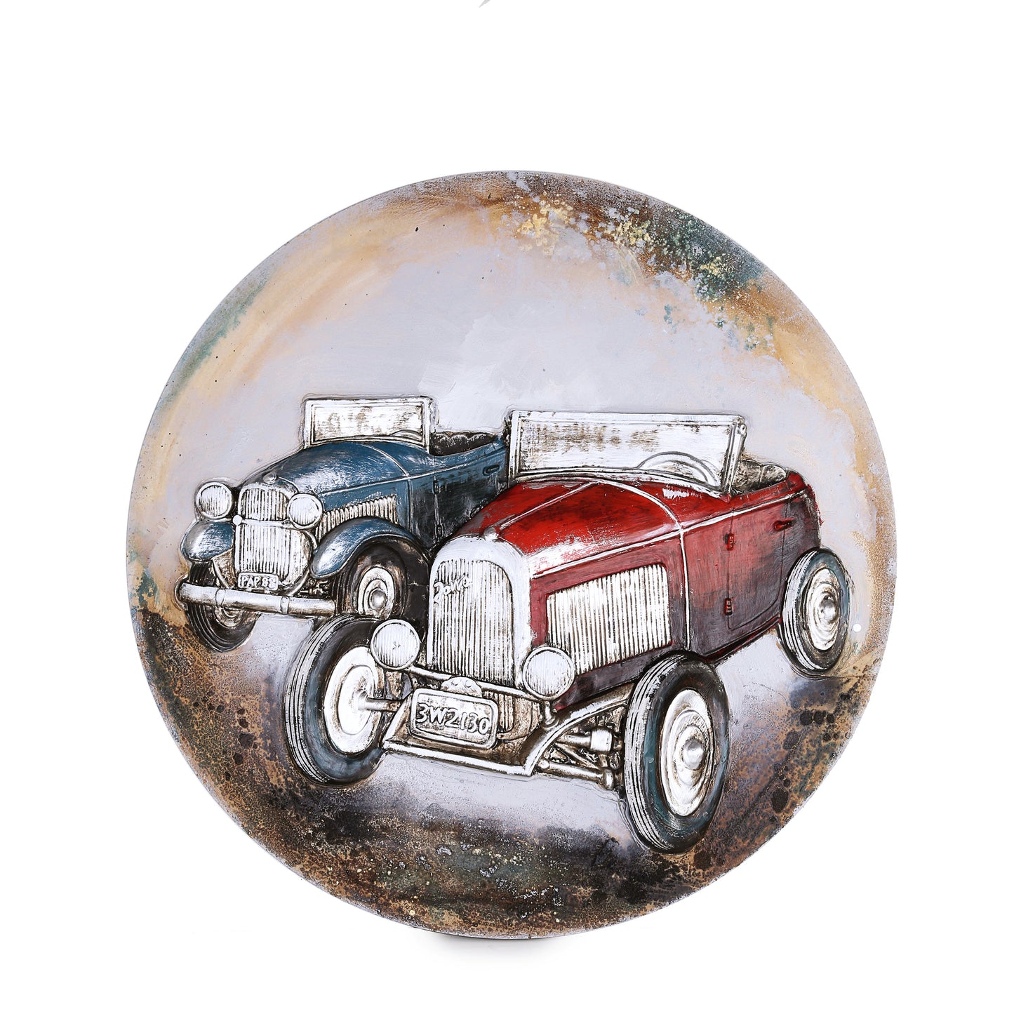 Copy of Round Embossed 1930 Ford Model A Scenery