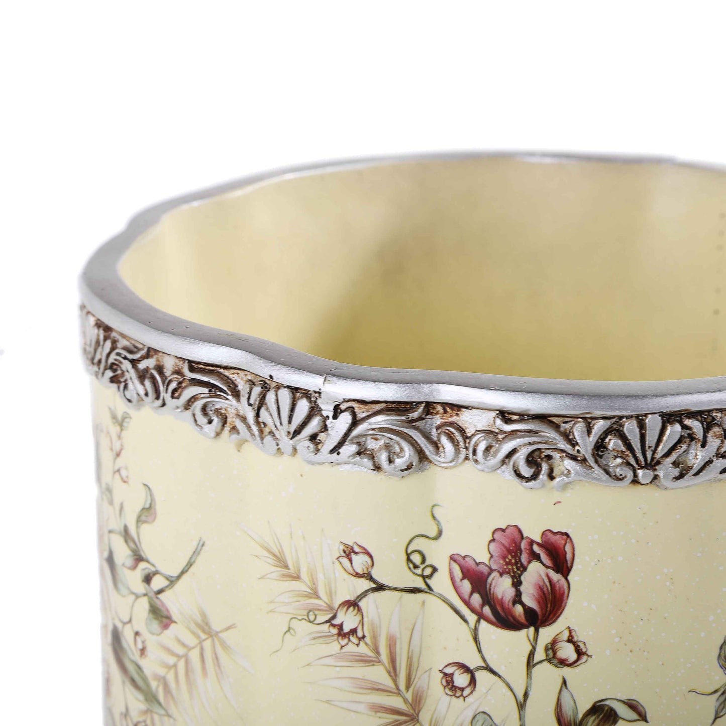 Light Yellow Floral Basket