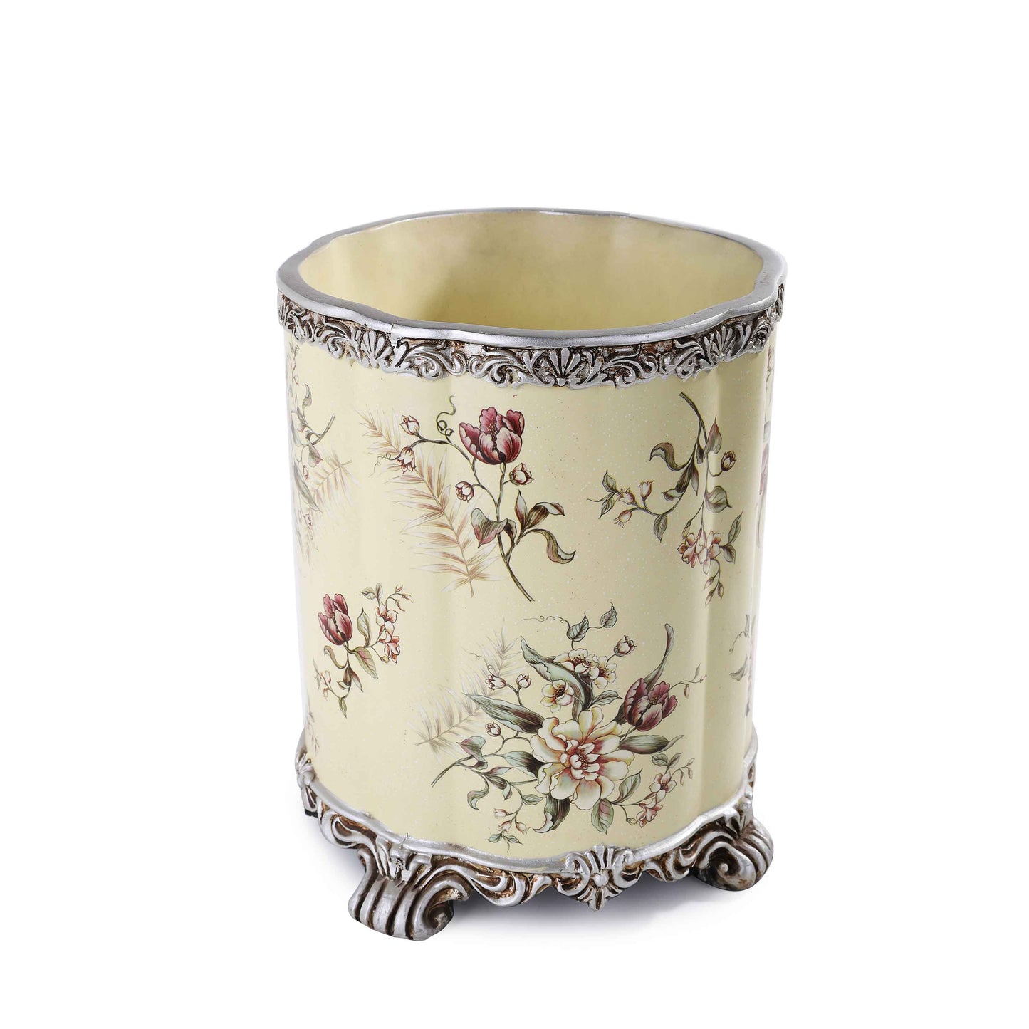 Light Yellow Floral Basket