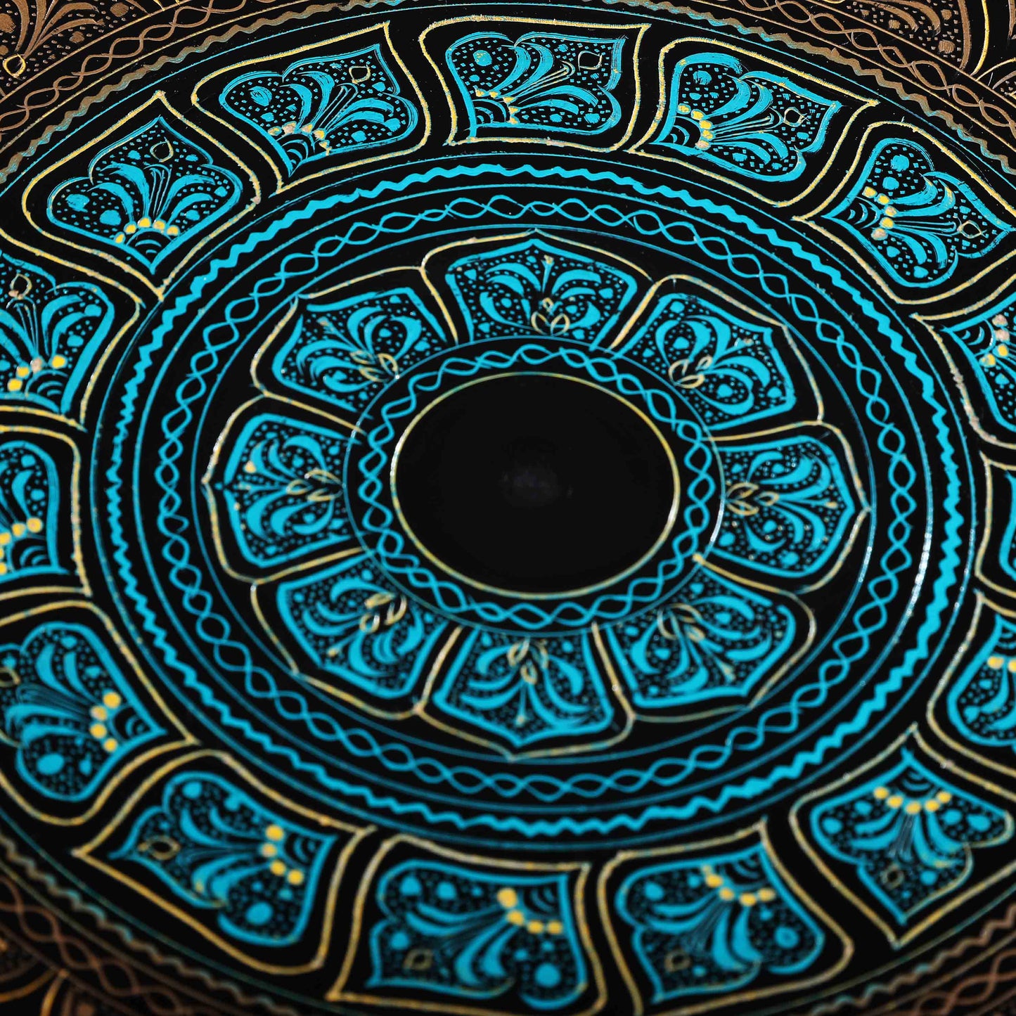 Wooden Carved & Pyrographic Plate