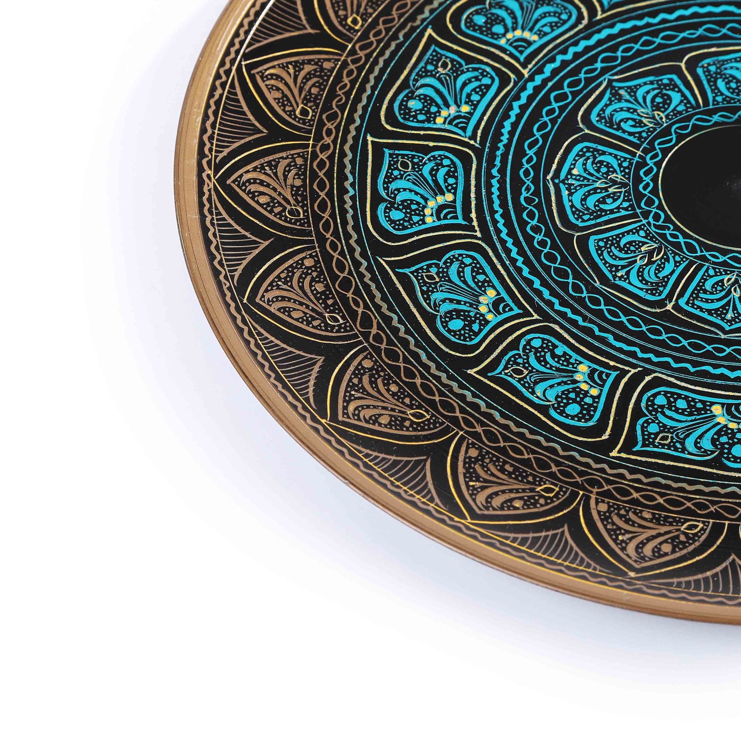 Wooden Carved & Pyrographic Plate