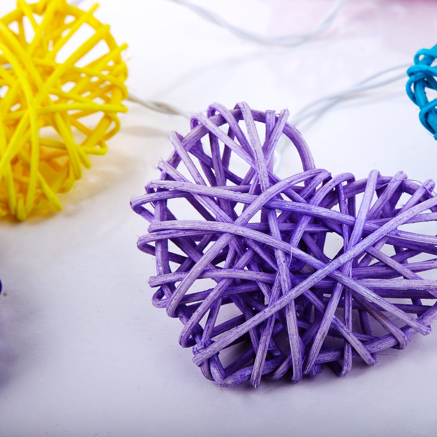 Hearts Hanging Colorful Ball Lights