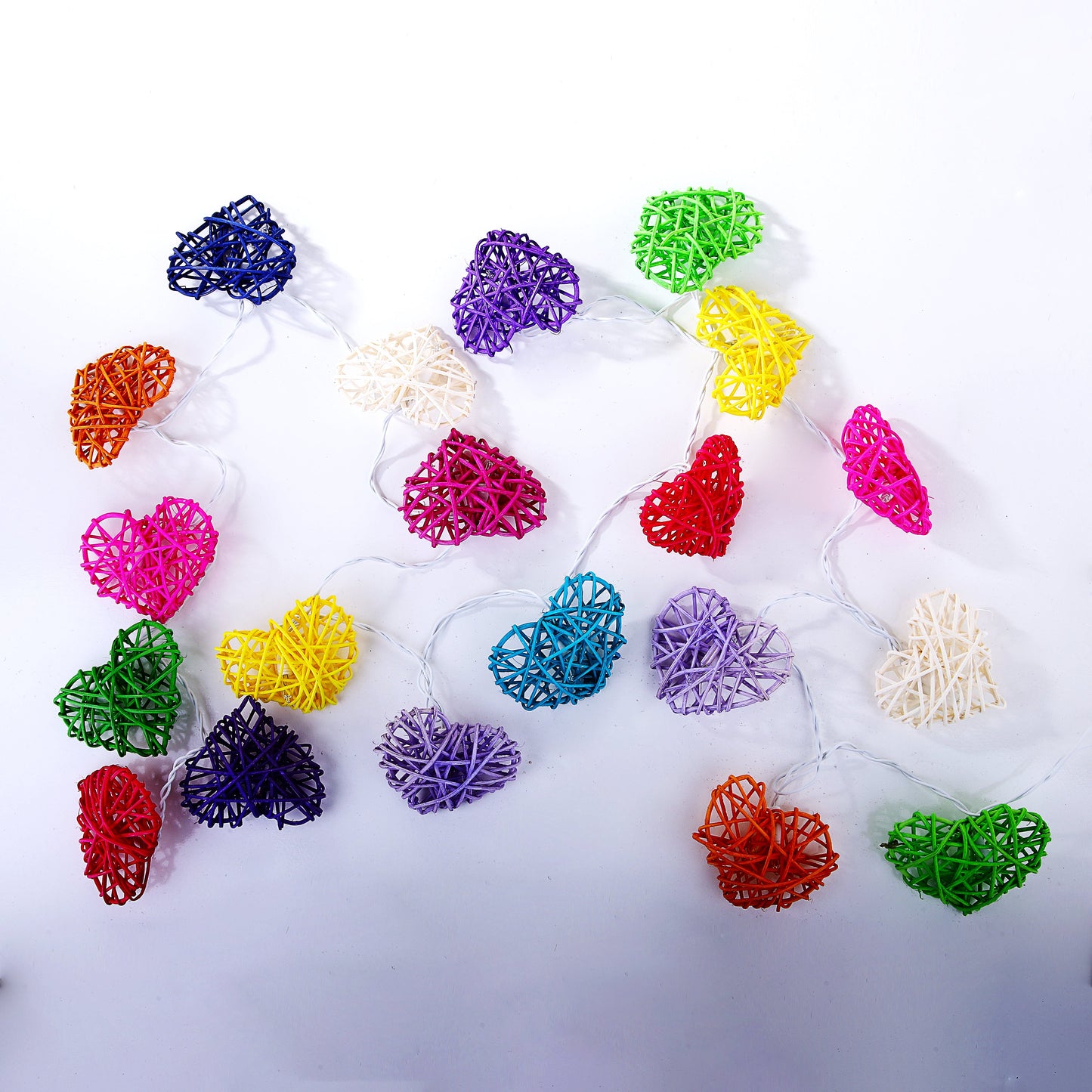 Hearts Hanging Colorful Ball Lights