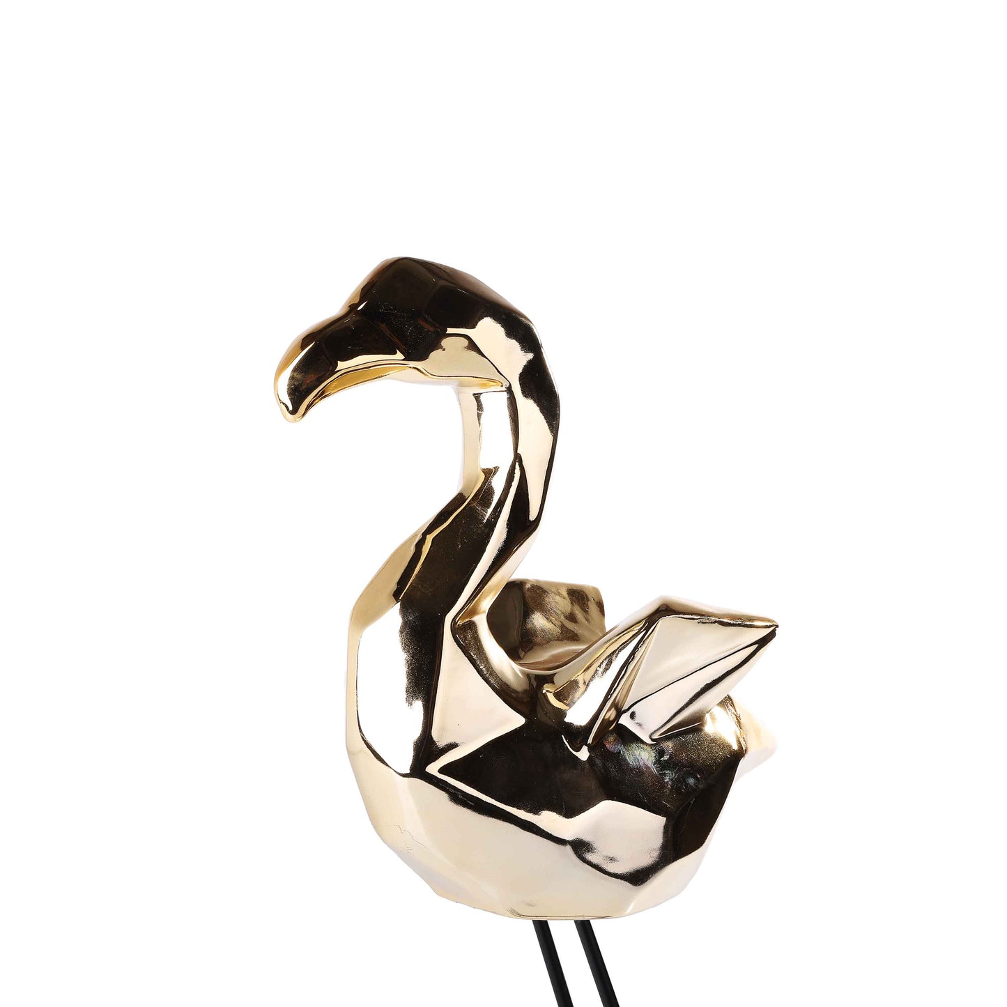 Golden Flamingo-2 Statue