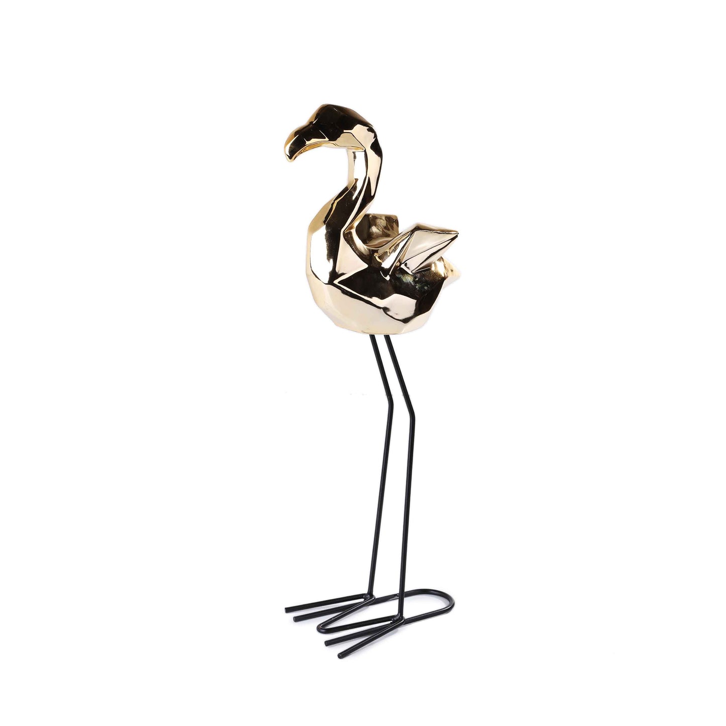 Golden Flamingo-2 Statue