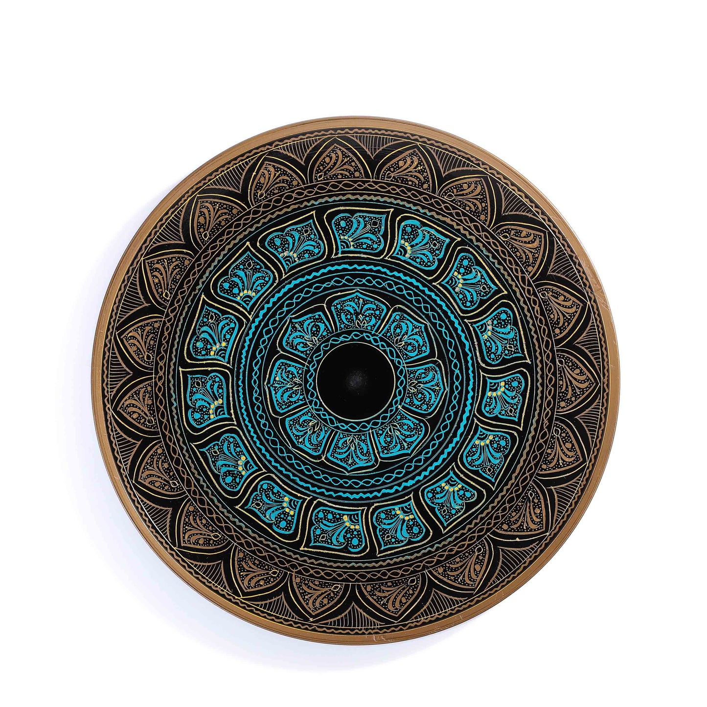 Wooden Carved & Pyrographic Plate
