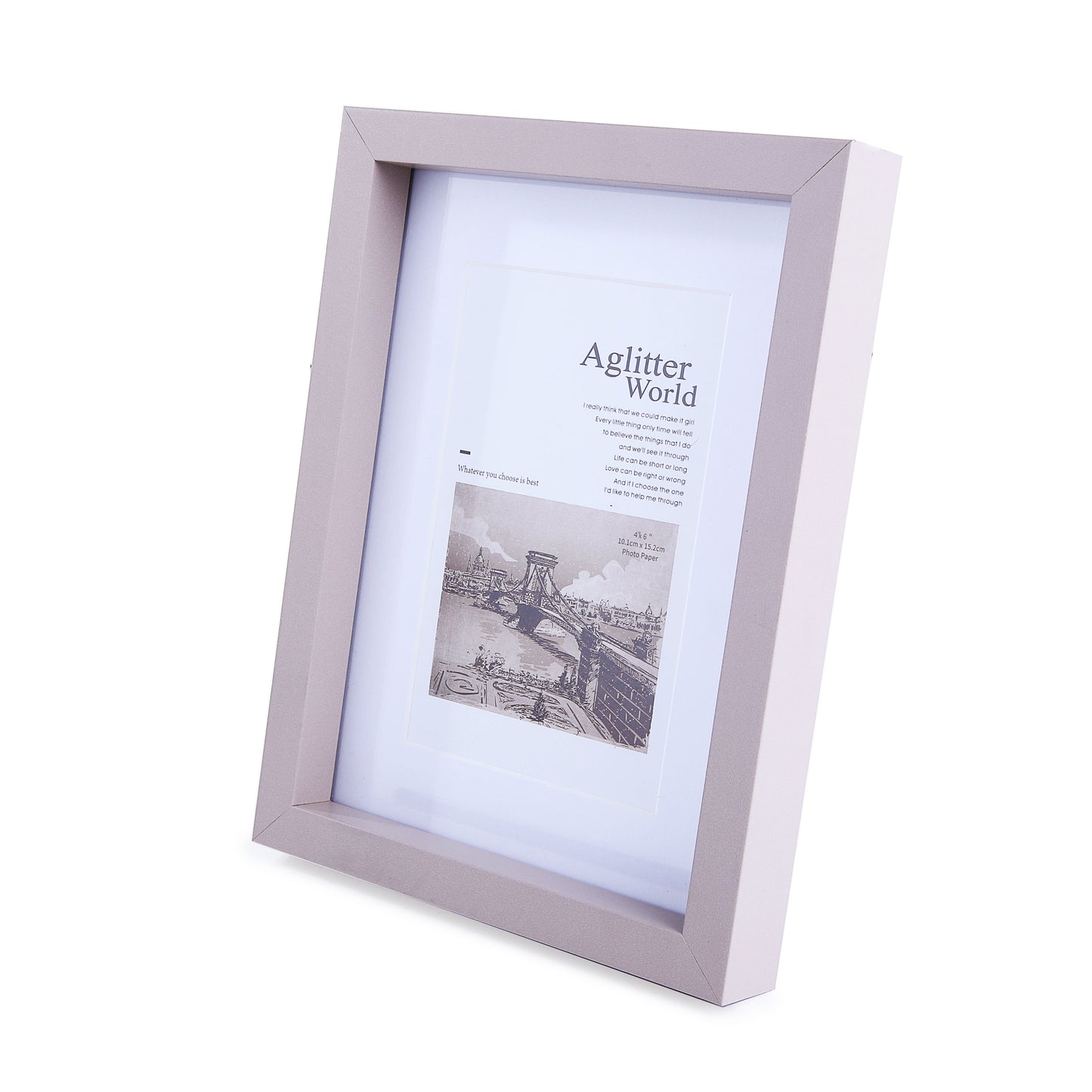 Modern Formal Photo Frame (Brown)