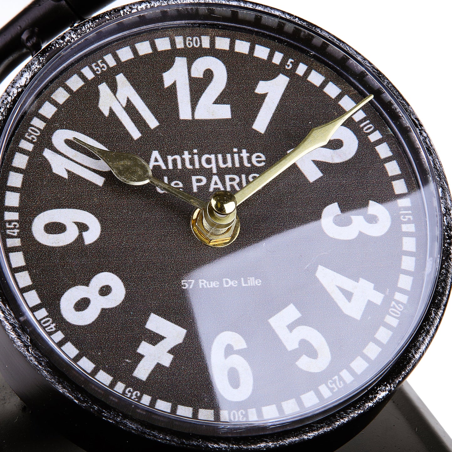 Gramophone Design Table Clock (Black)