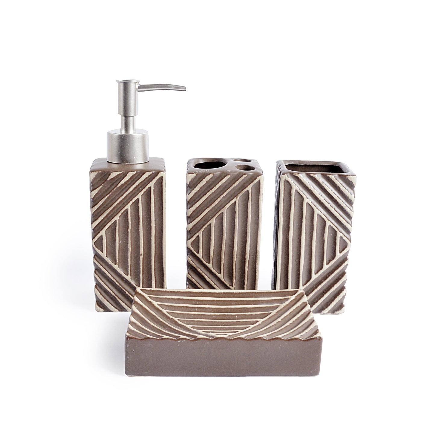 Triangle Texture Design Bath Set