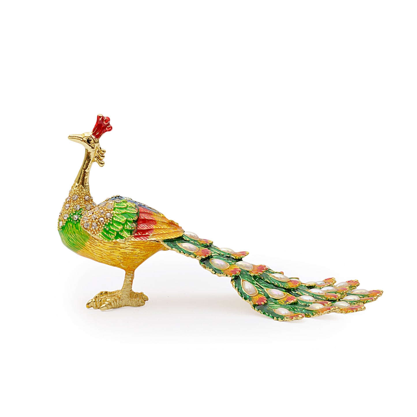 Decorative Traditional Peacock Jewelry Box