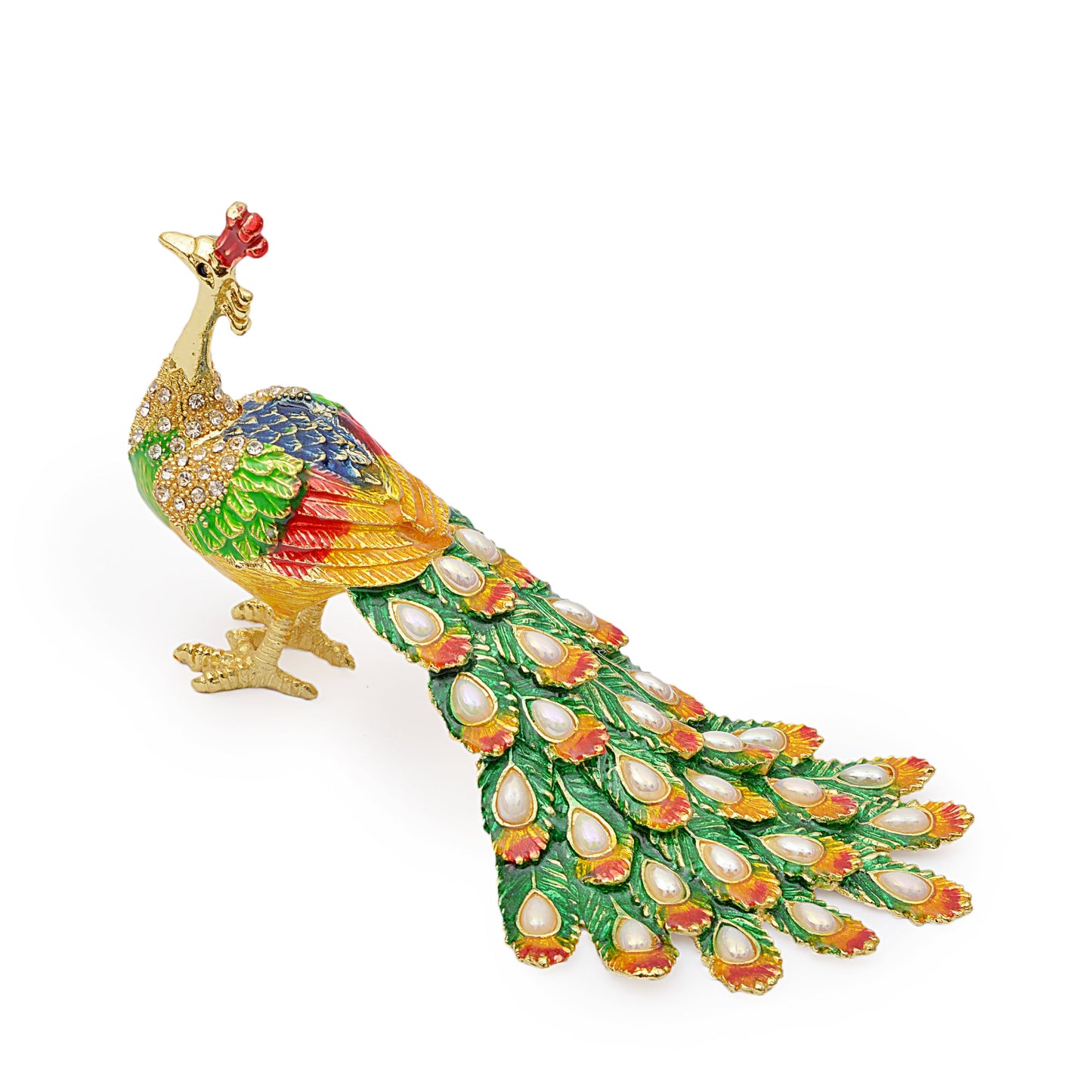 Decorative Traditional Peacock Jewelry Box