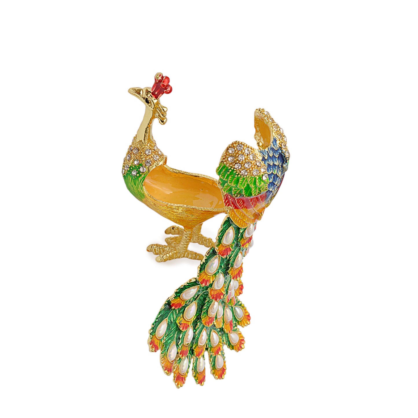 Decorative Traditional Peacock Jewelry Box