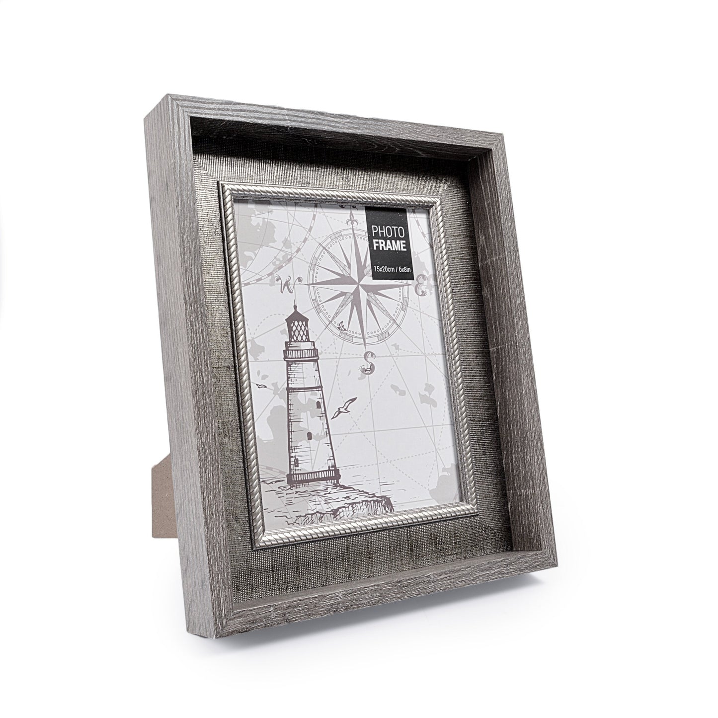 Natural Wooden Style Doted Texture Photo Frame