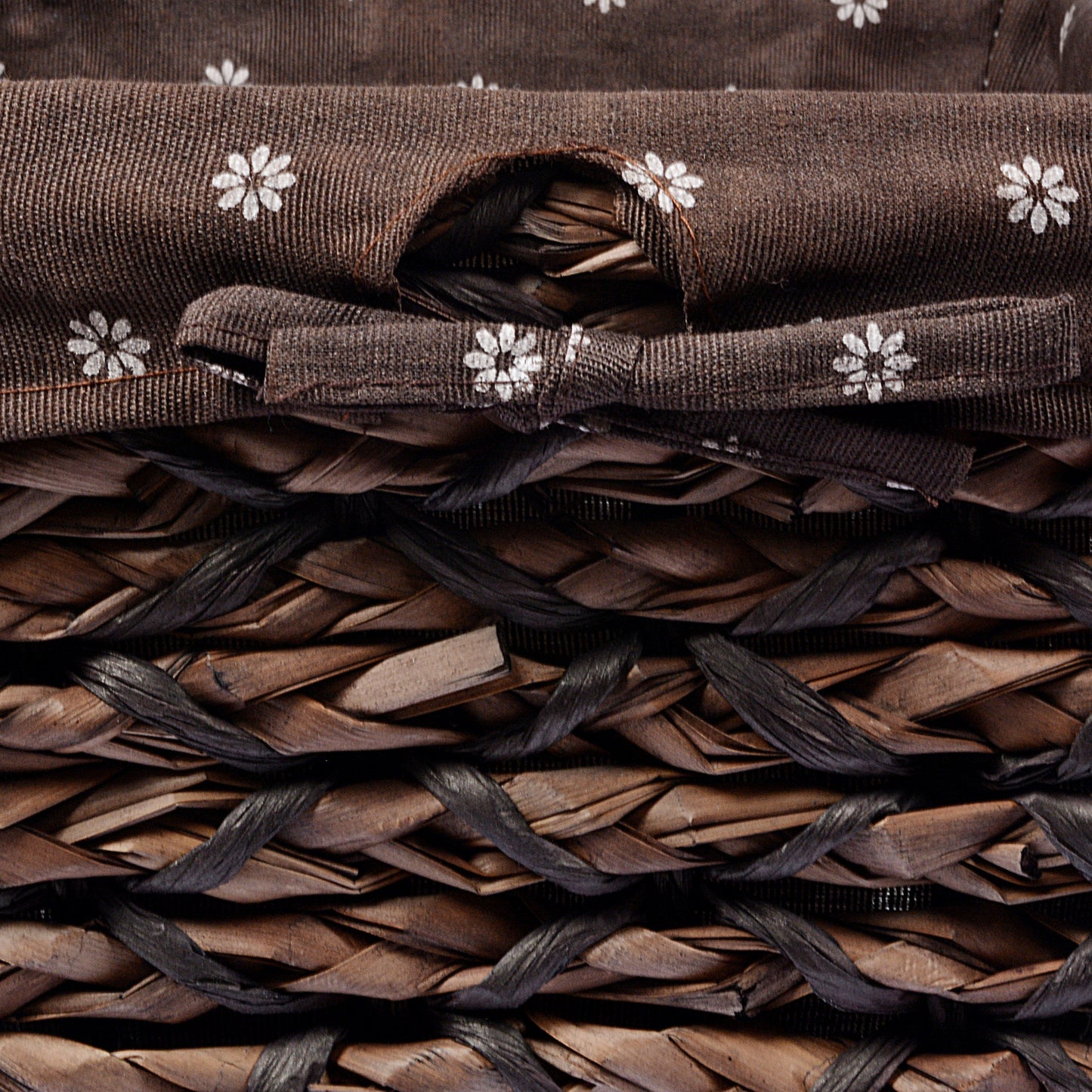 Braided Basket Fabric Lining with Tissue box