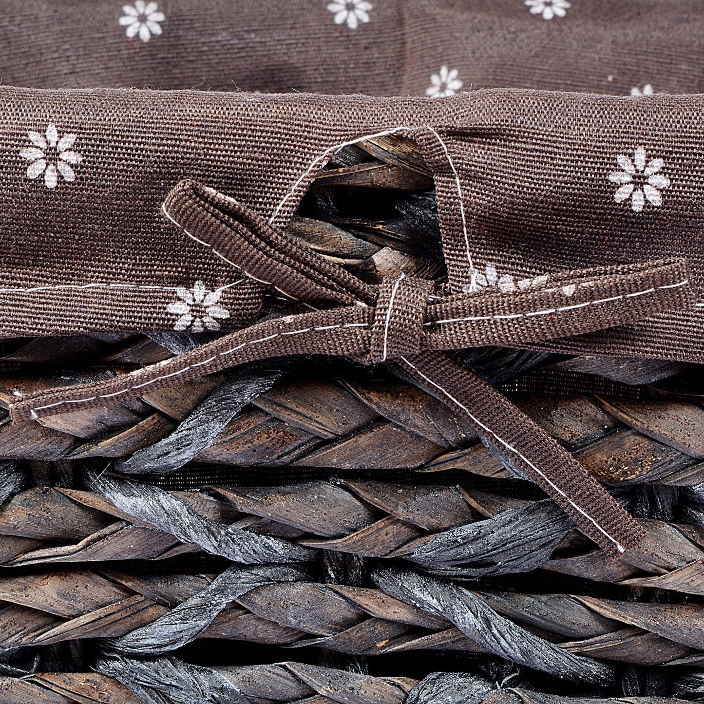 Braided Basket Fabric Lining with Tissue box