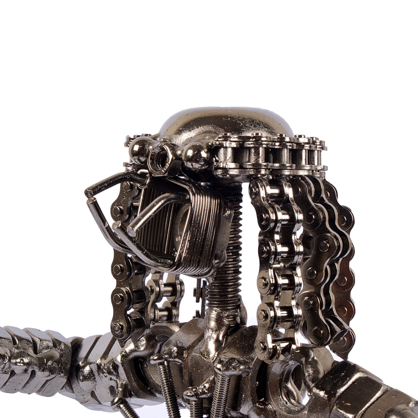 Metal Predator Statue