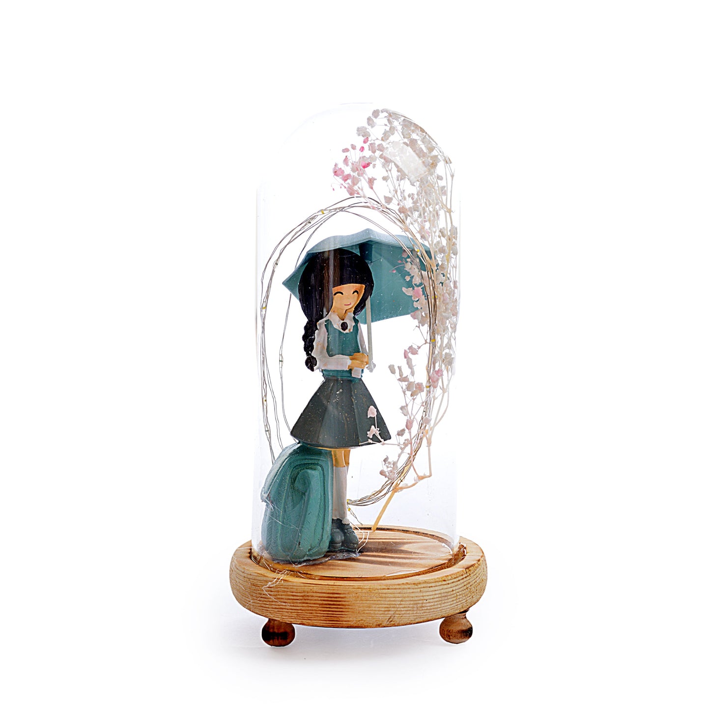 Decorative Girl Statue Design Lightning Pot Poori