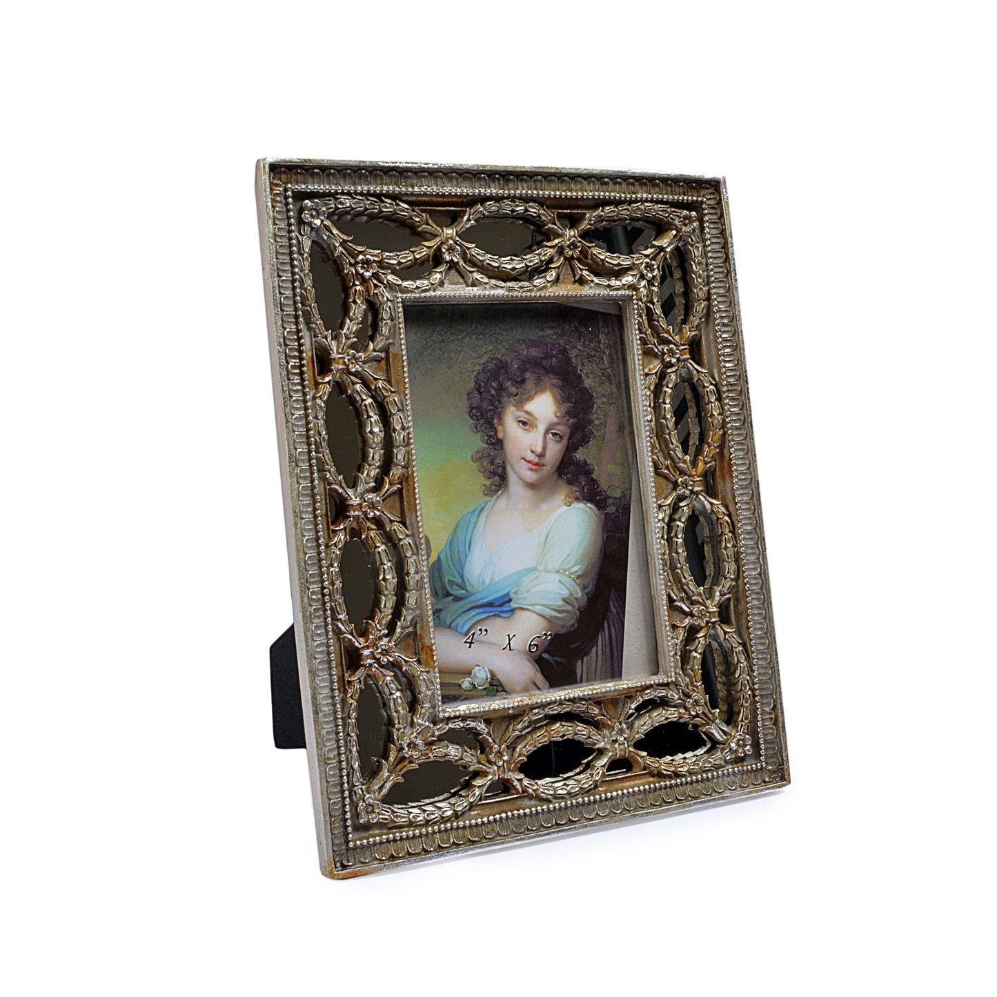 Mirror Effect Royal Wooden Design Photo Frame