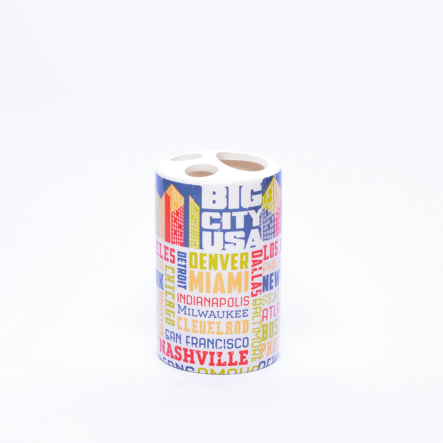 Abstract Typography Bathroom Set