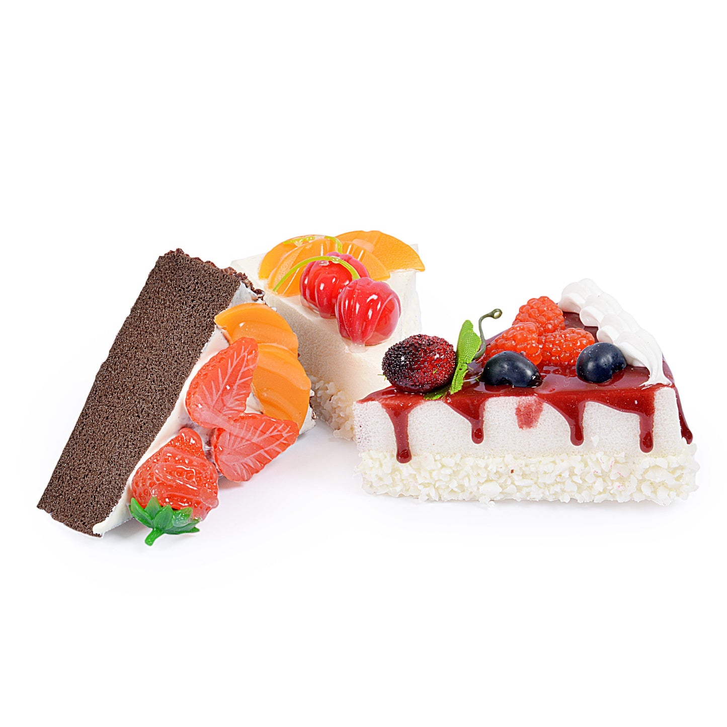 Decorative Cake Slice Fridge Magnets (Set of 2)