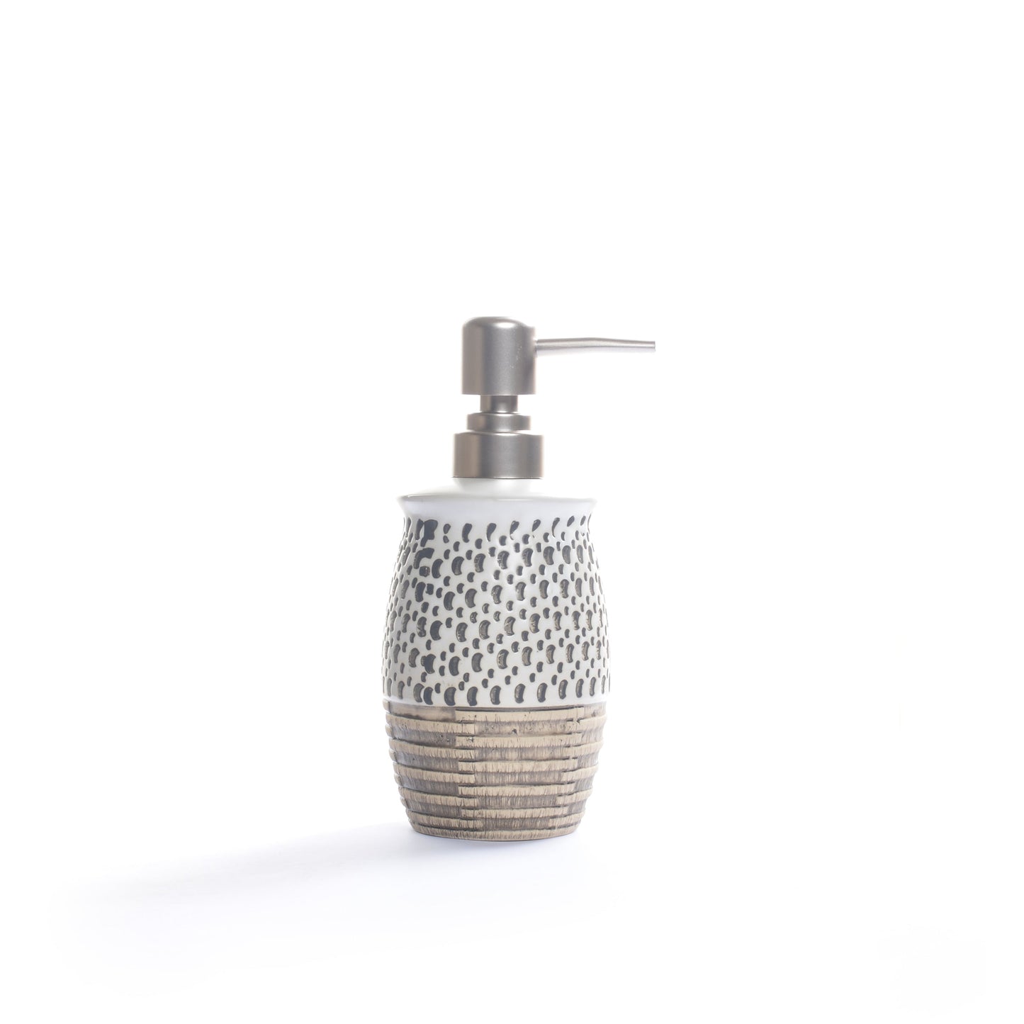Embossed Dotted Bathroom Set (White)