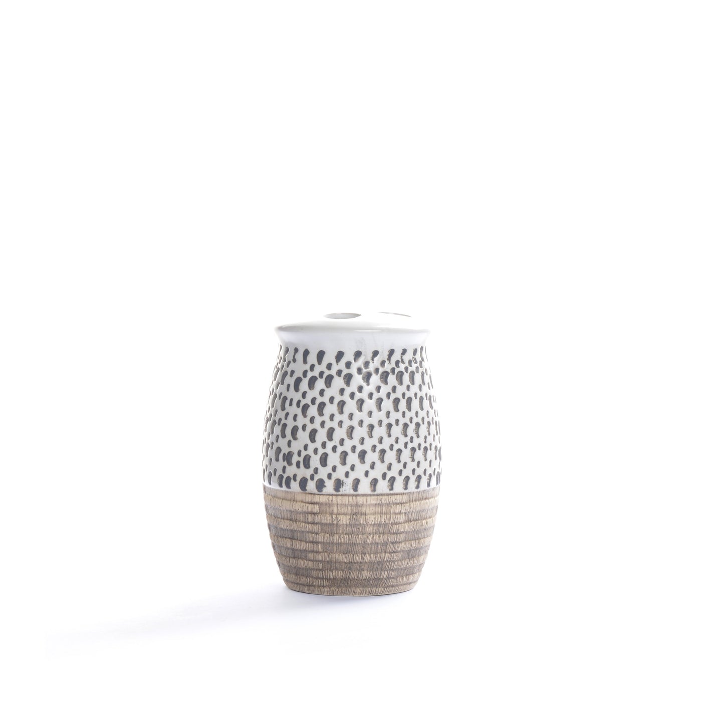 Embossed Dotted Bathroom Set (White)